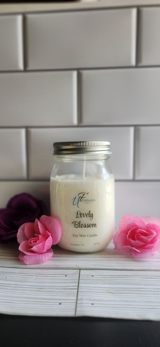 Lovely Blossom Mason Jar Candle