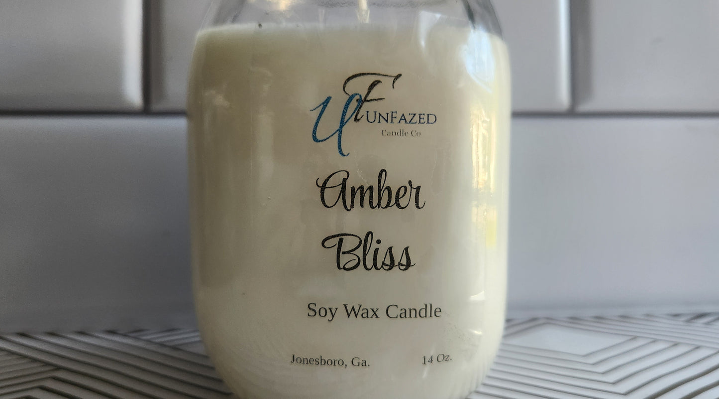 Amber Bliss Mason Jar Candle